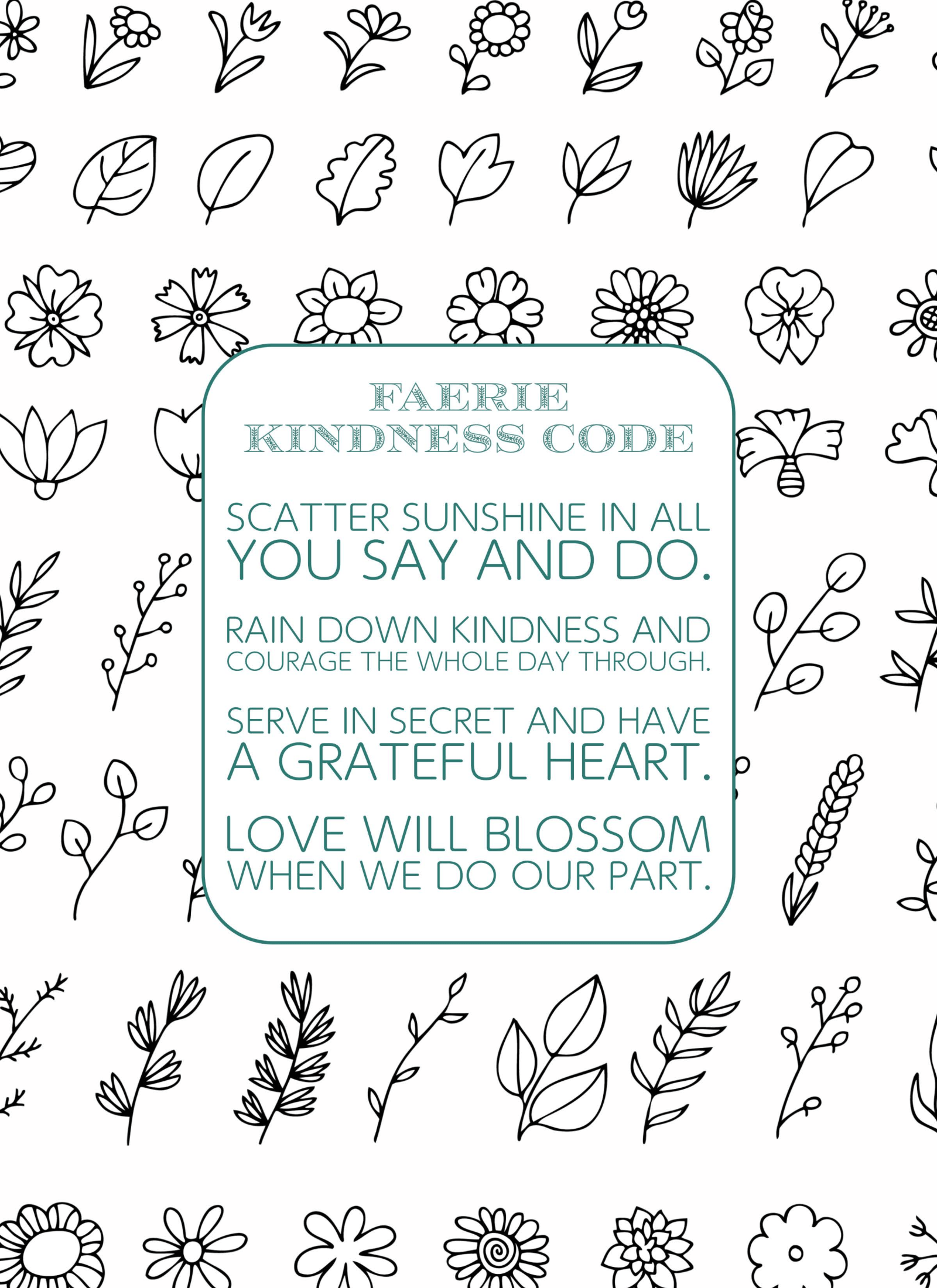 Faerie Kindness Code